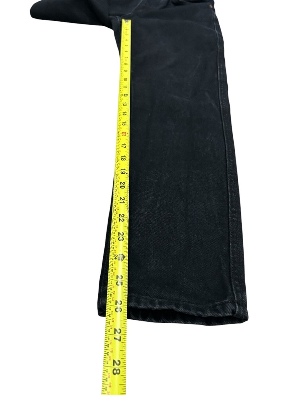 Sézane Denim Le Brut Sexy Jeans Black Size 26 Style S22IPAN004N Organic Cotton - Picture 9 of 16